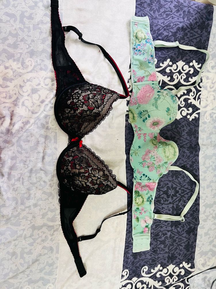 Price Drooppp, Lace &amp; Floral Bras (set of 2)