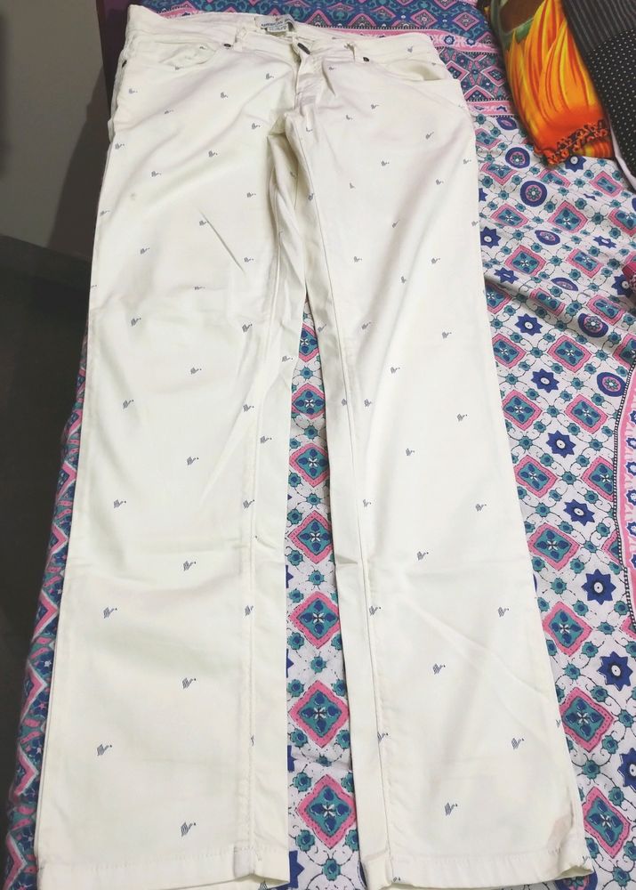 Women's Wear - Formal Pant(Half White). Size L-30