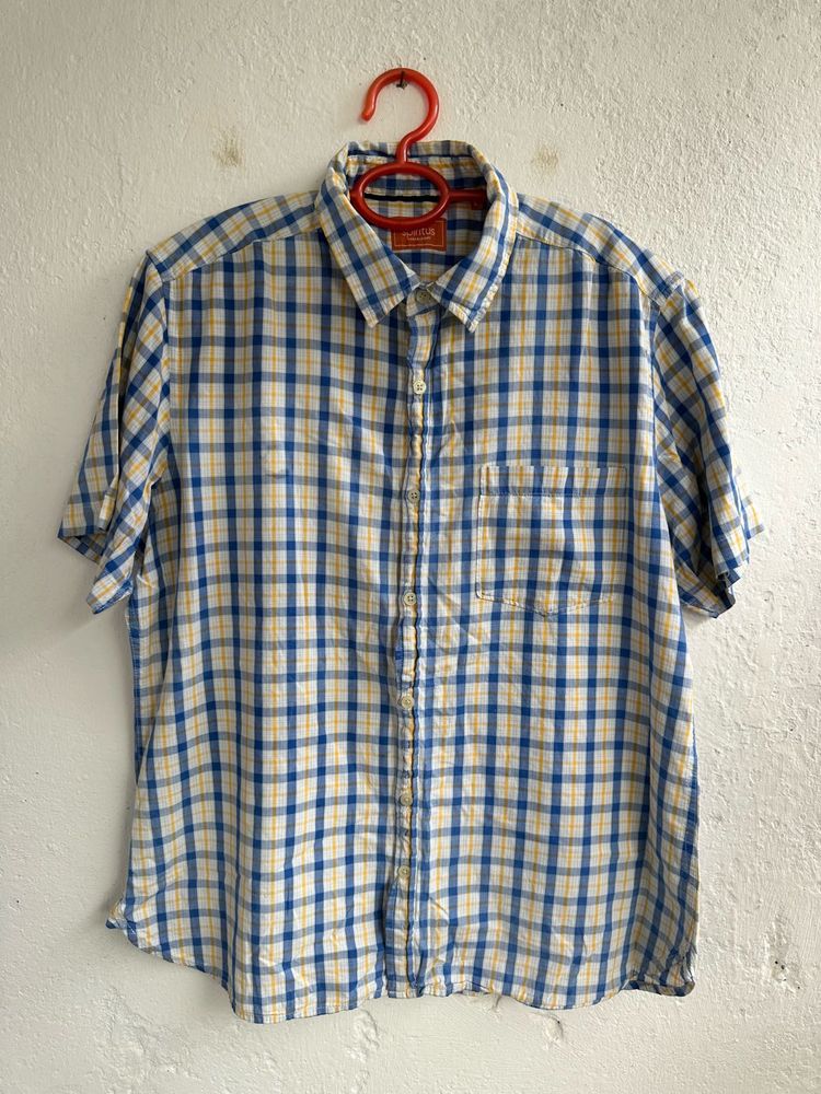 Men's Plaid Short Sleeve Shirt
