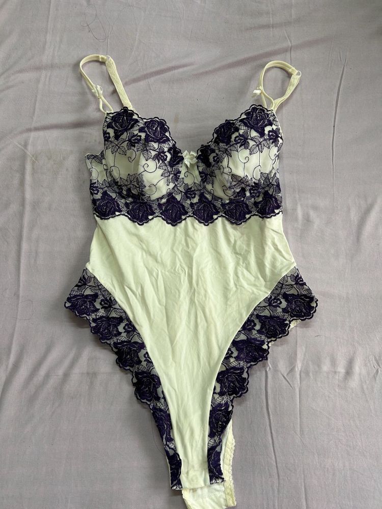 Women's Lace Trim Bodysuit