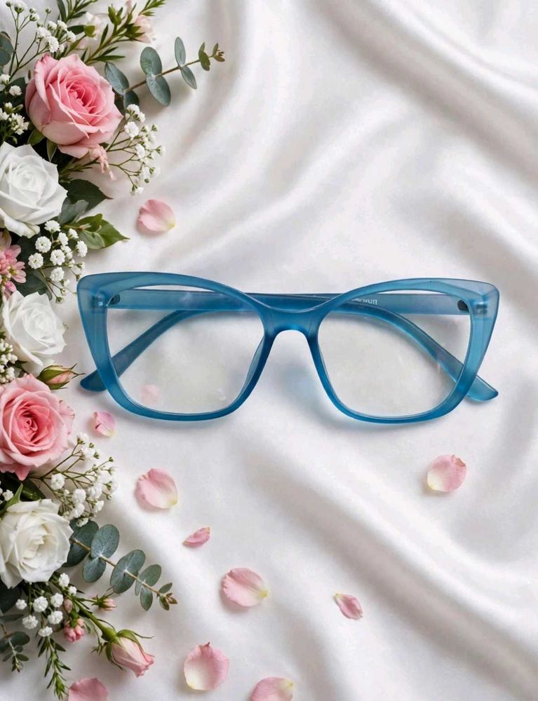 Eyemyeye Nerdlane Blue Full Frame Cat Eye Glasses