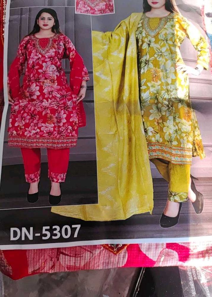 Floral Print Kurta Set with Dupatta