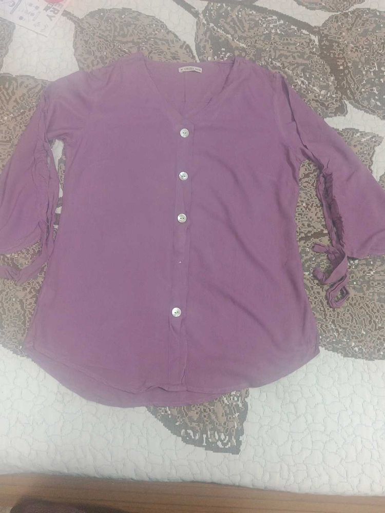 lavender designer sleeves top