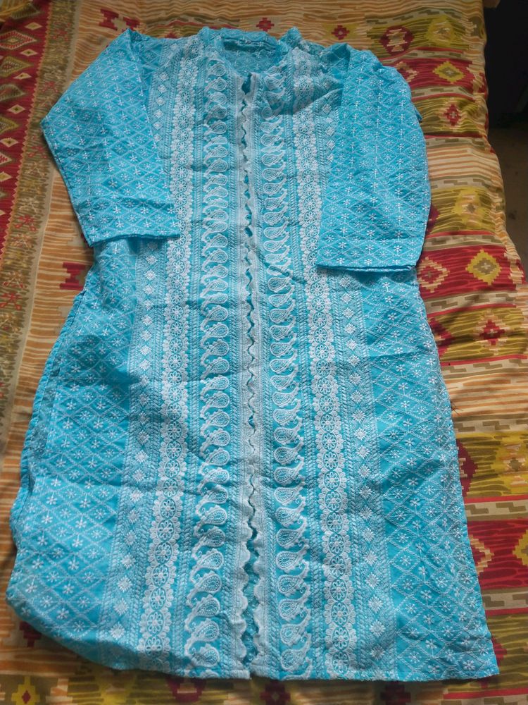 Lucknowi Kurti Pant Set