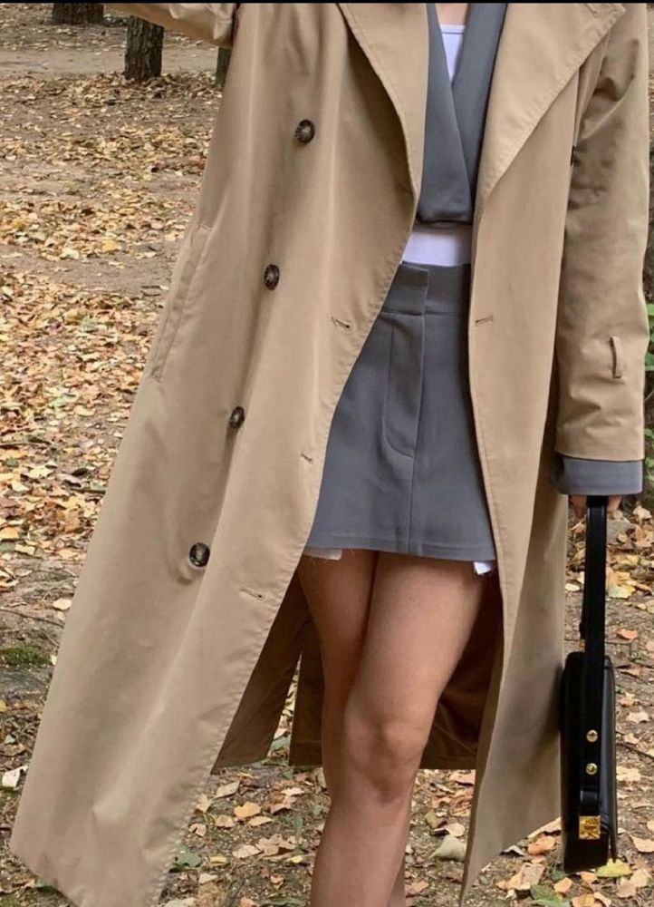 Elegant Beige Trench Coat