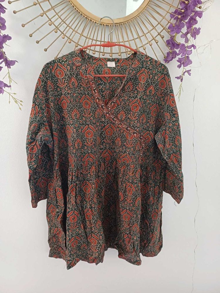 Floral Print Kurti Top