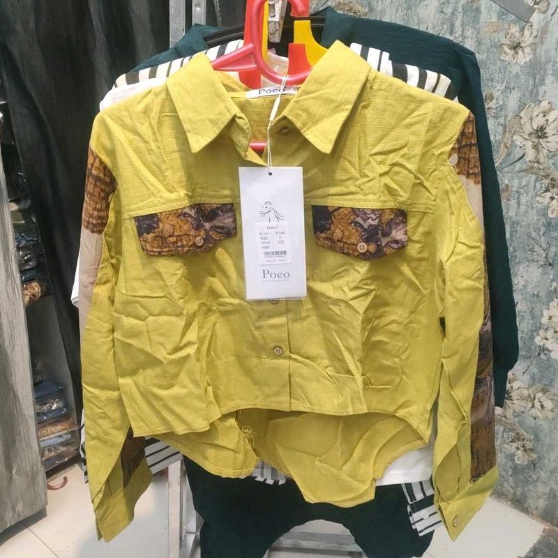 Chic Mustard Crop Top