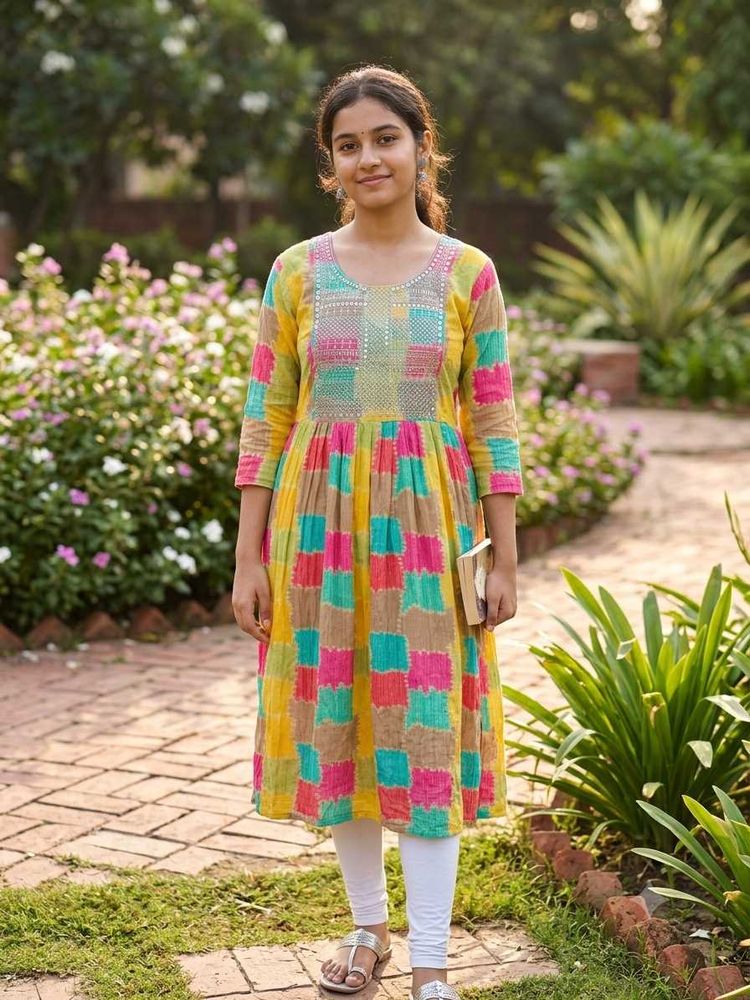 Vibrant anarkali Kurti