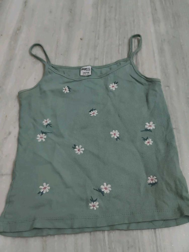 Cute Floral Camisole Top