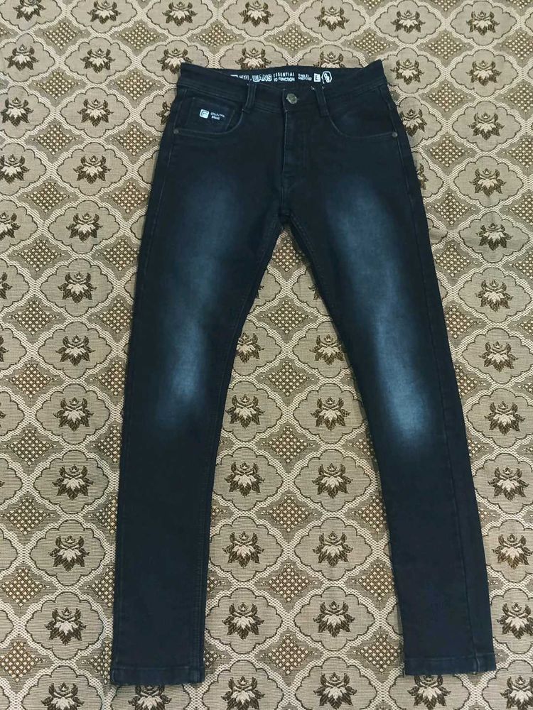 Men's Black Denim Jeans