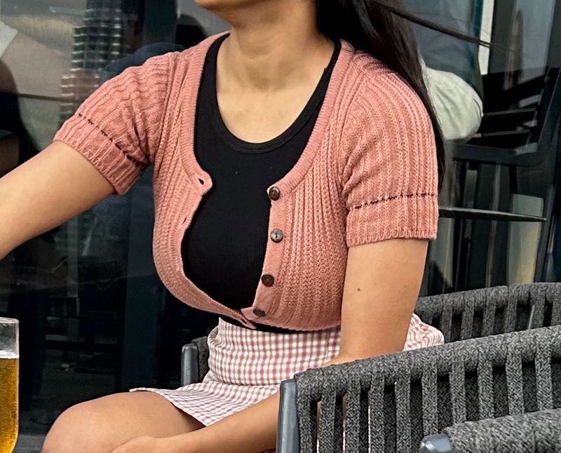Cute Peach Cardigan