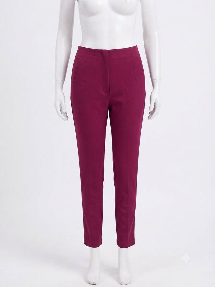 Chic Zara Maroon Trousers