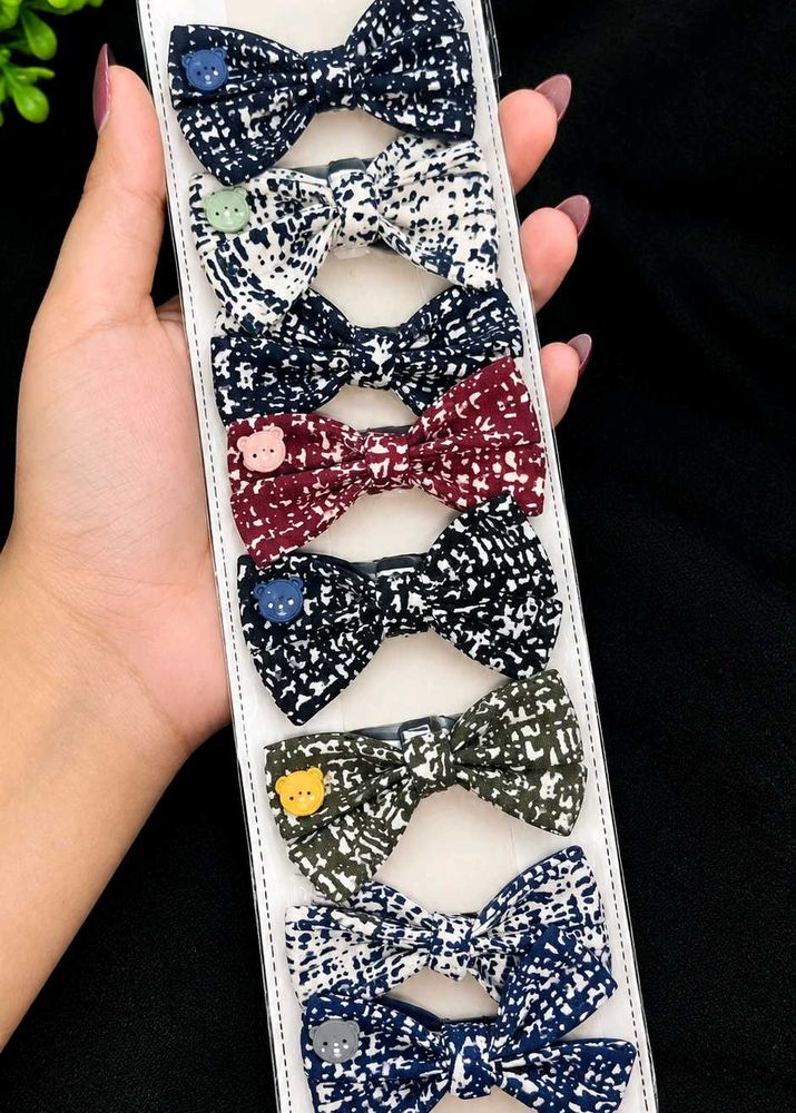 Set of 6 Cute Bow Hair Clips