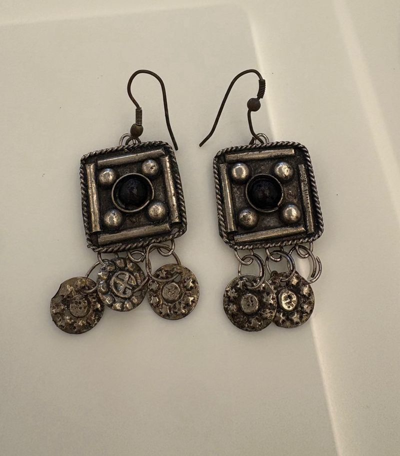 Boho Square Dangle Earrings