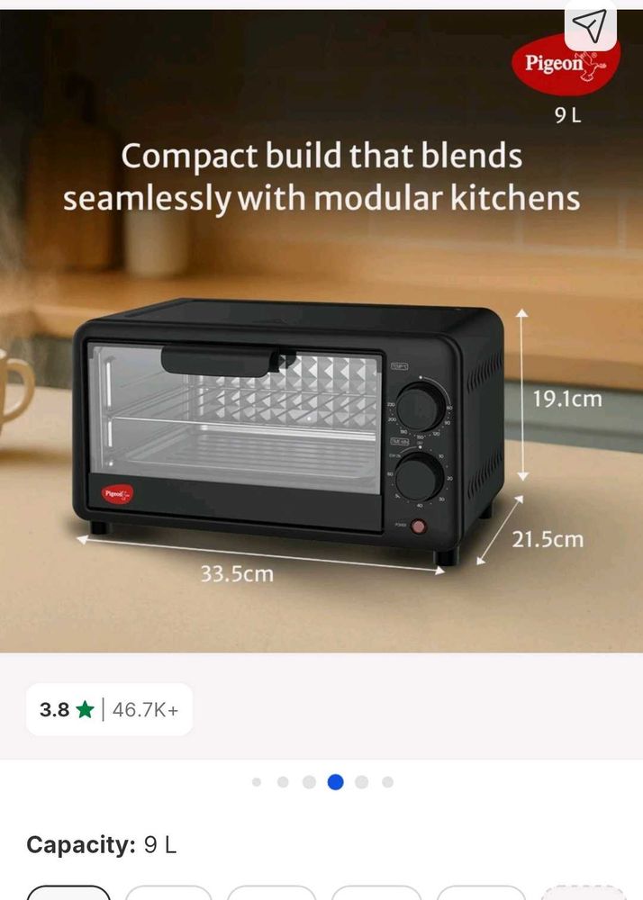 Pigeon 9L Oven Toaster Grill❤️❤️