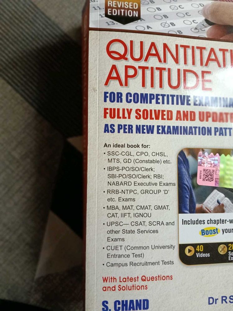 Quantitative Aptitude Book