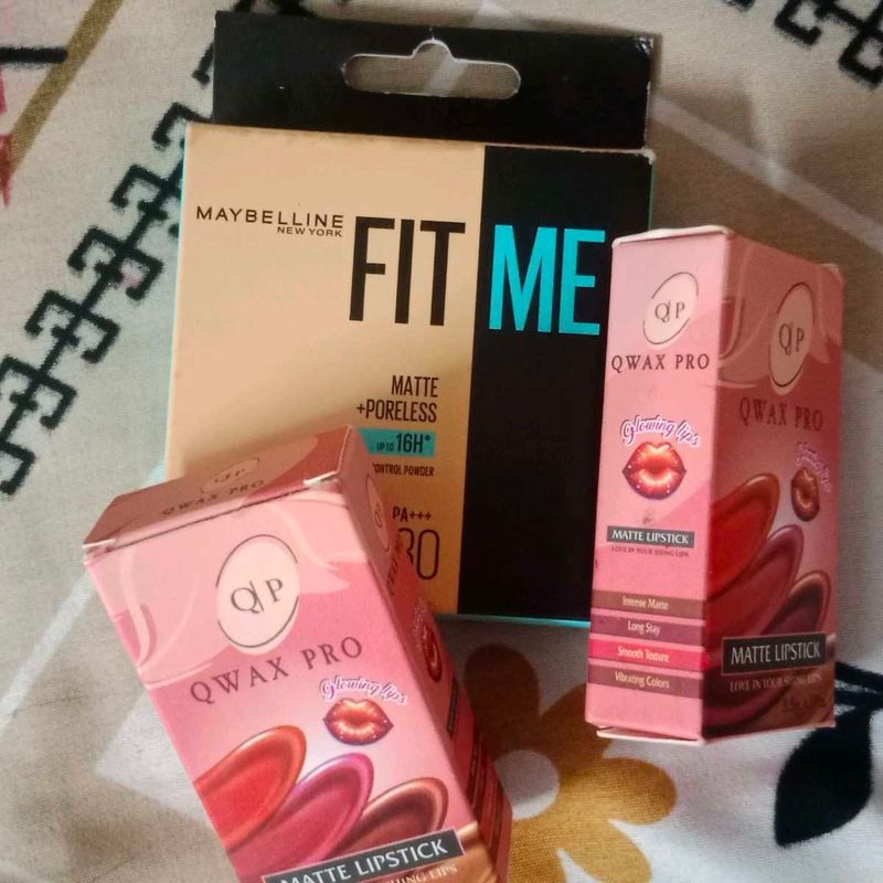 Maybelline Fit Me Foundation &amp; Qwax Pro Lipsticks