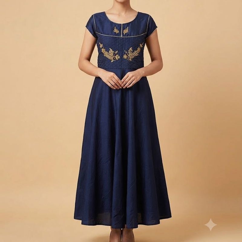 Navy Blue Gown