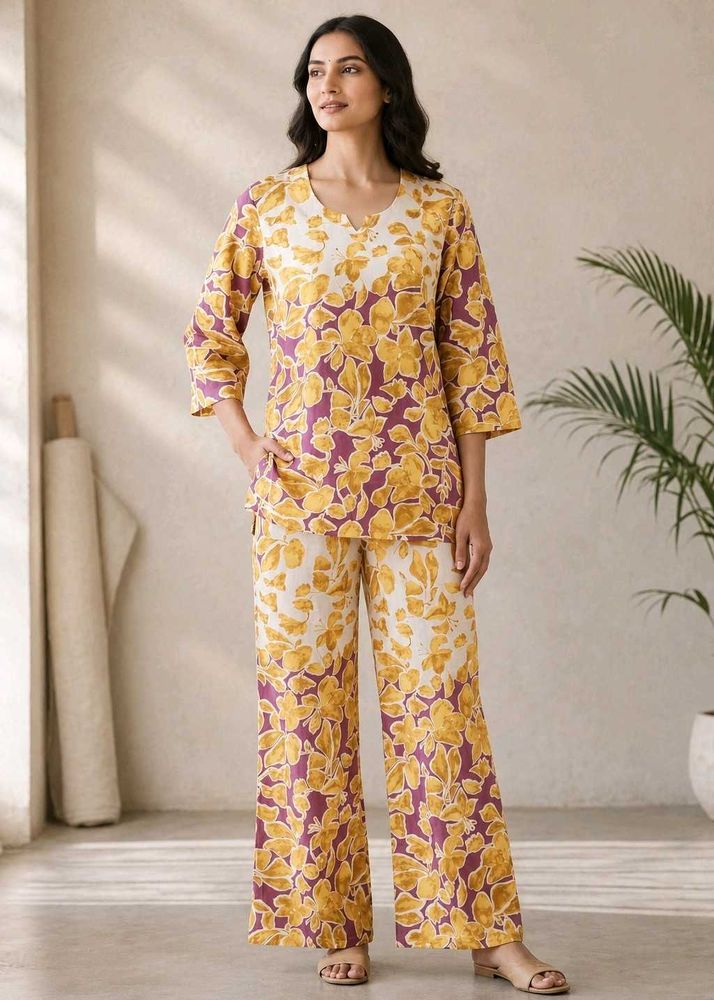 Floral Print Kurta Set