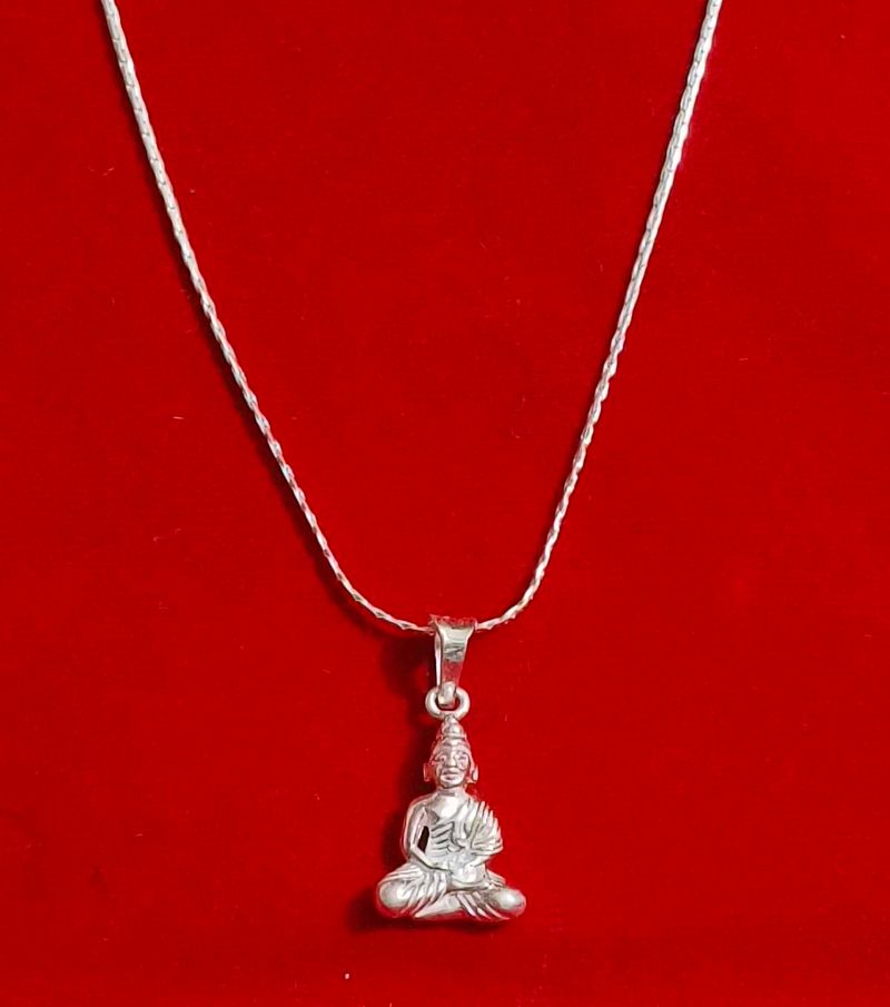 Buddha Pendant Necklace pure silver