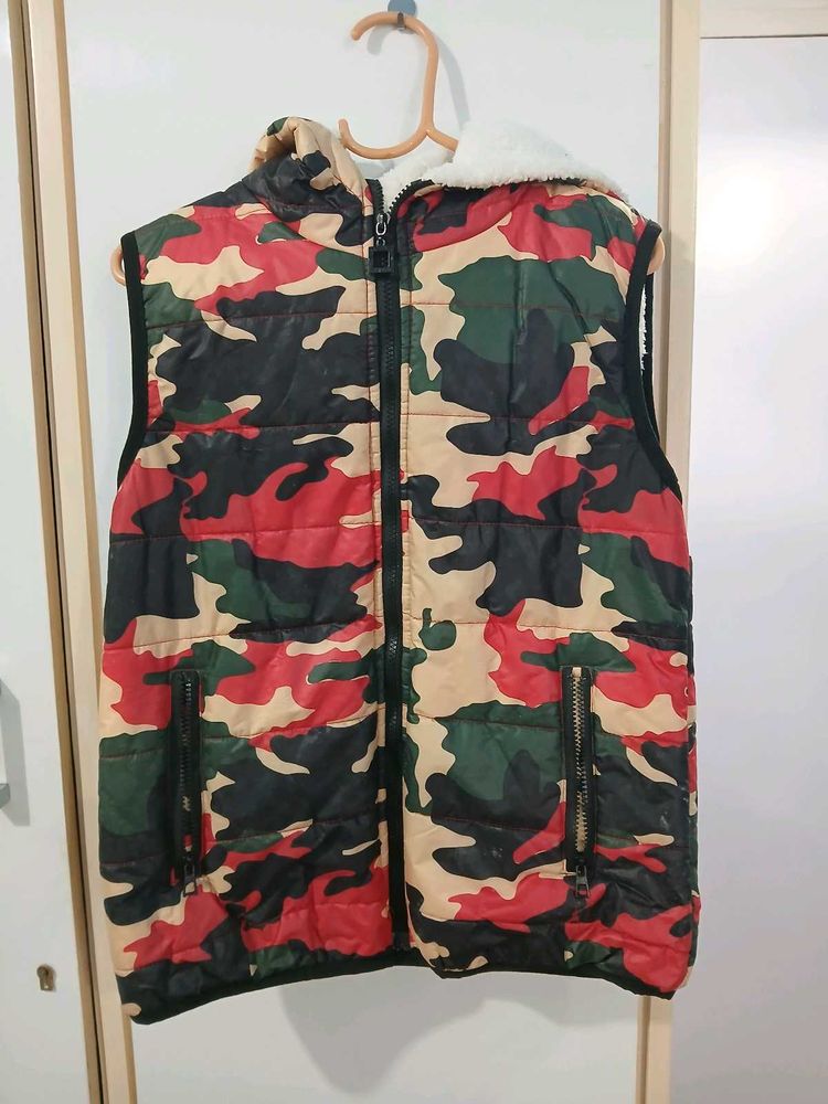 Camouflage Padded Vest jacket