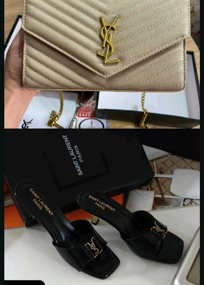 ysl bag n heels combo karwachauth gift spcl