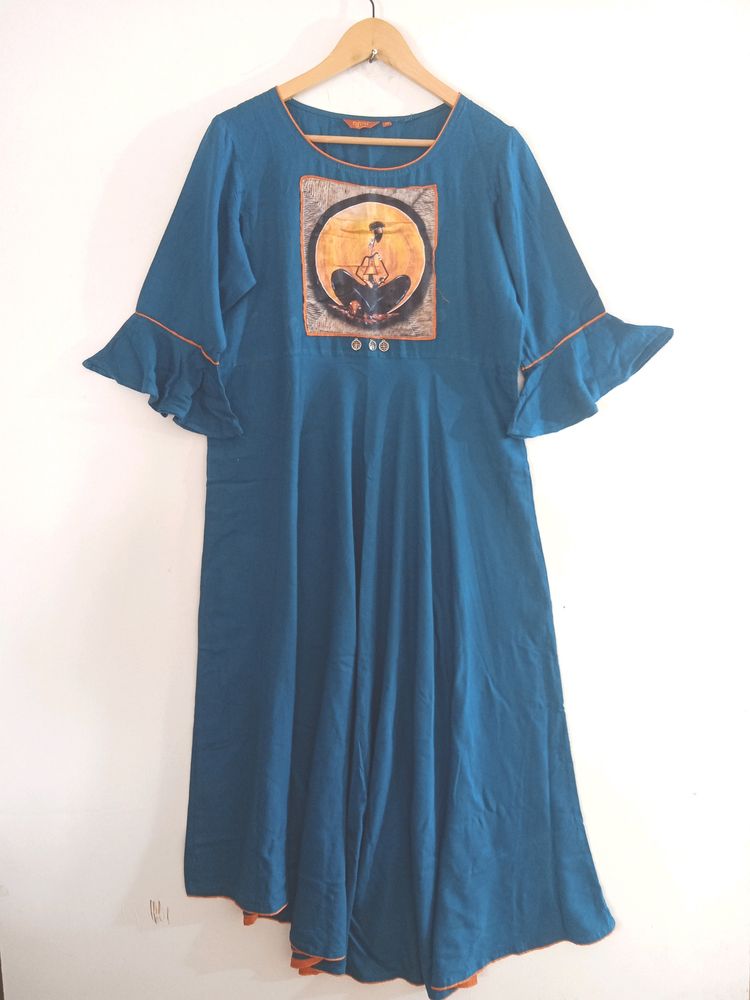 Green Basic Kurta (Women)