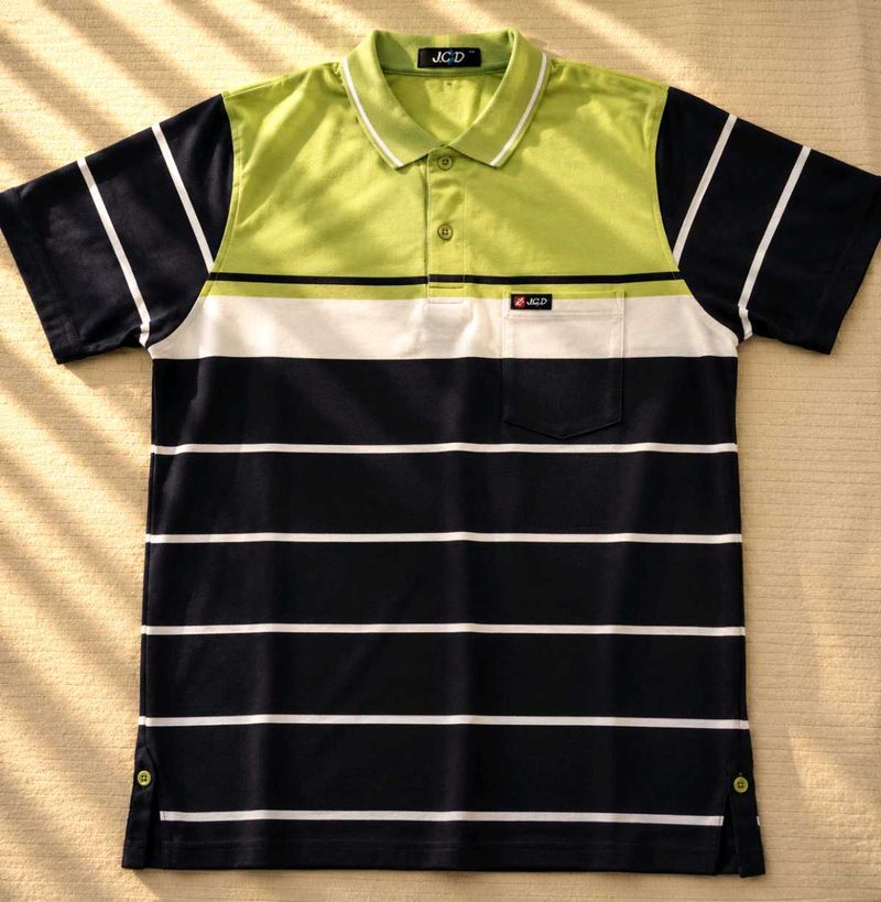 Men's Striped Polo T-Shirt