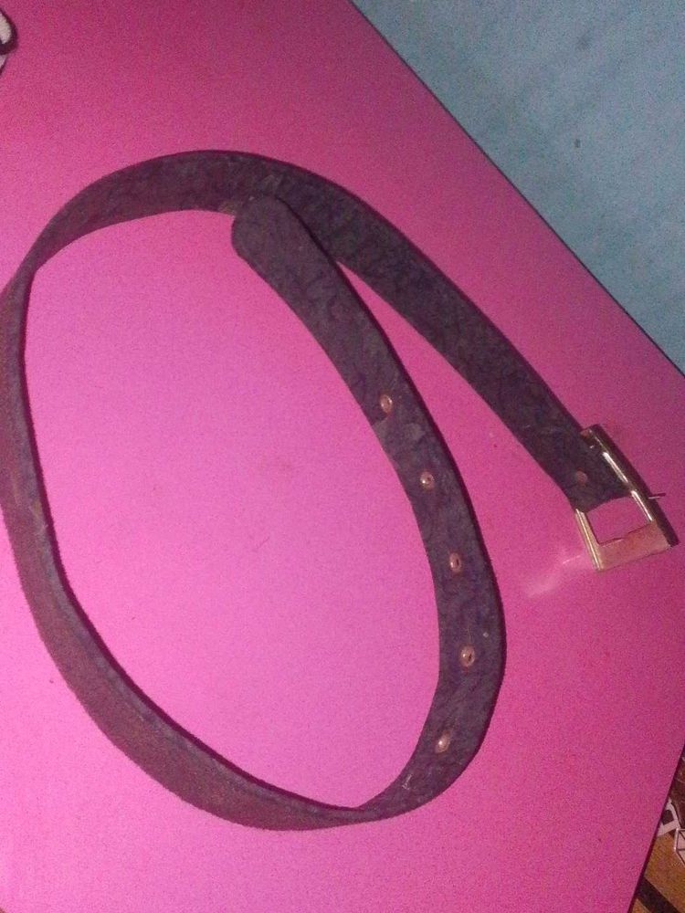 Classic green Belt with Gold Buckle