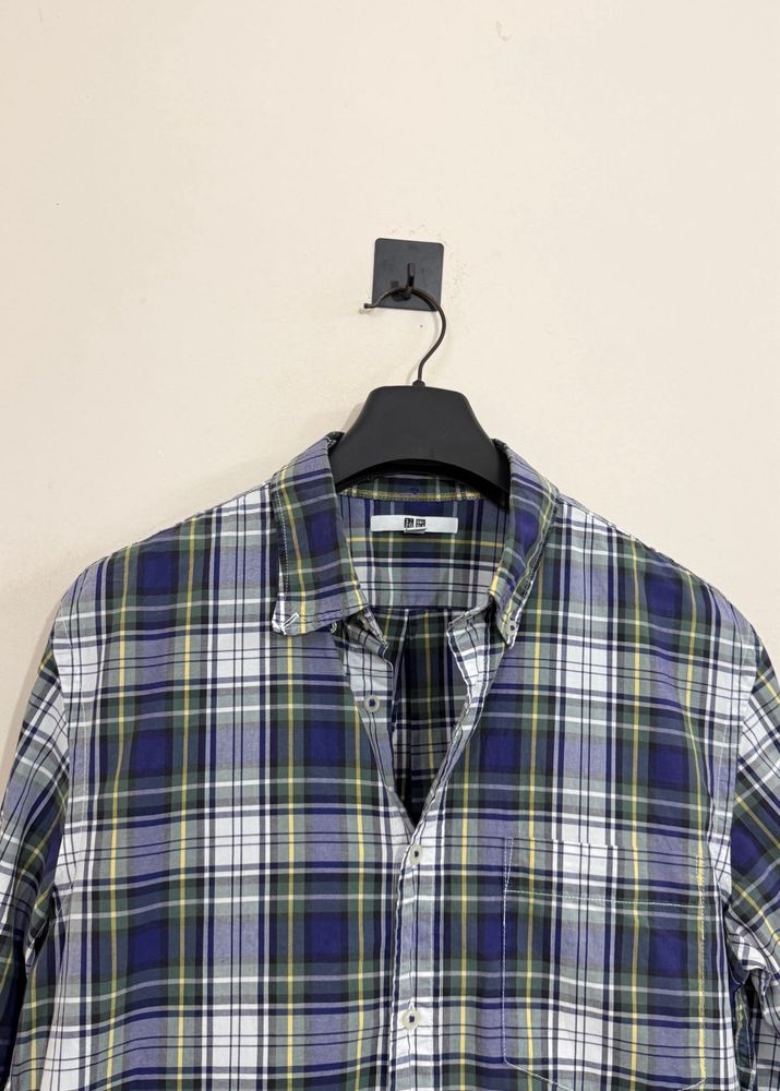 Men's Plaid Button-Down Shirt