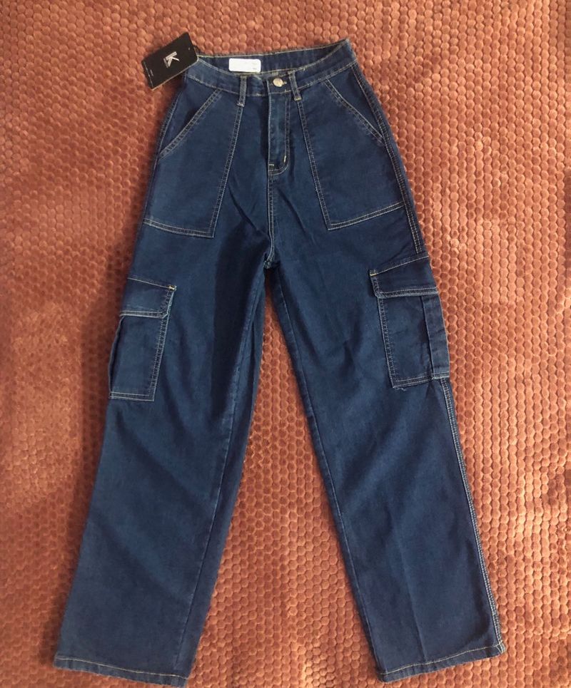Blue Cargo Jeans
