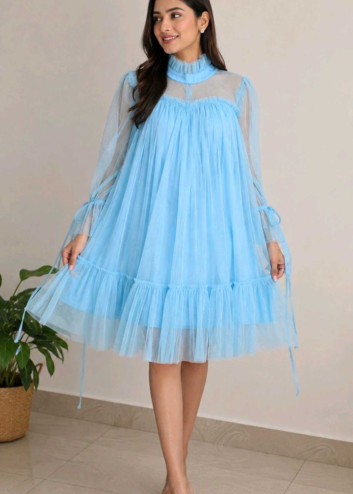 Blue Tulle Dress