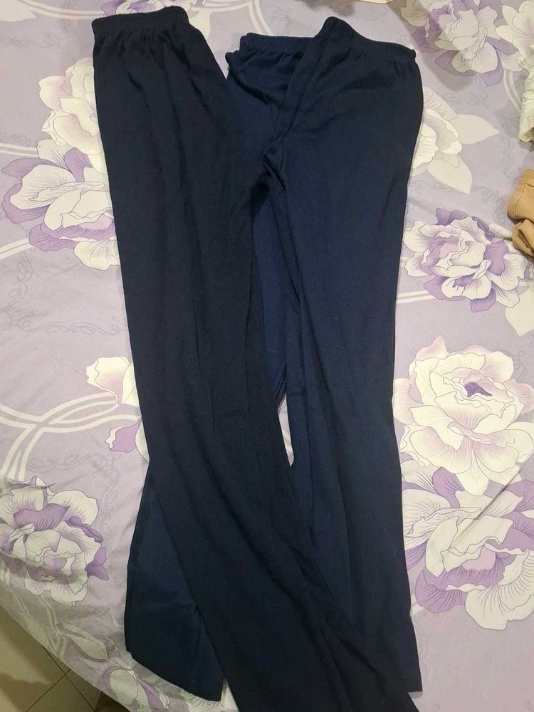 Navy Blue Leggings Pants (Set of 3)