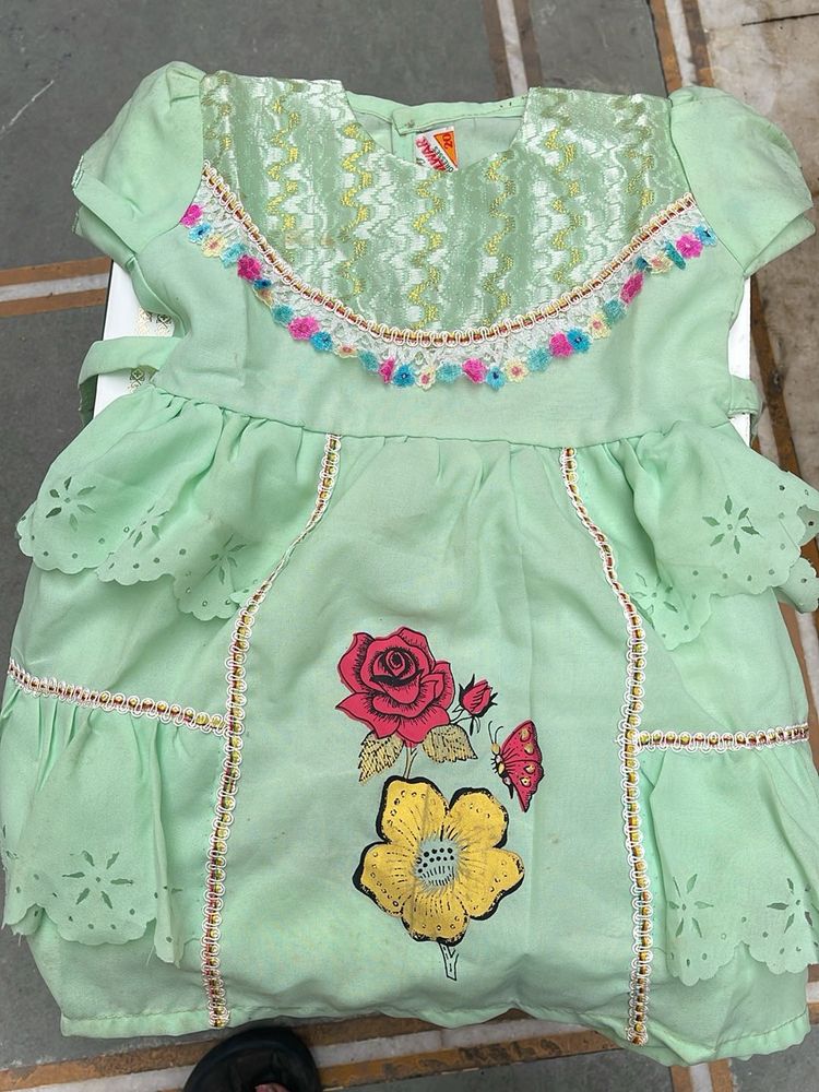 Light Green Baby Girl Dress