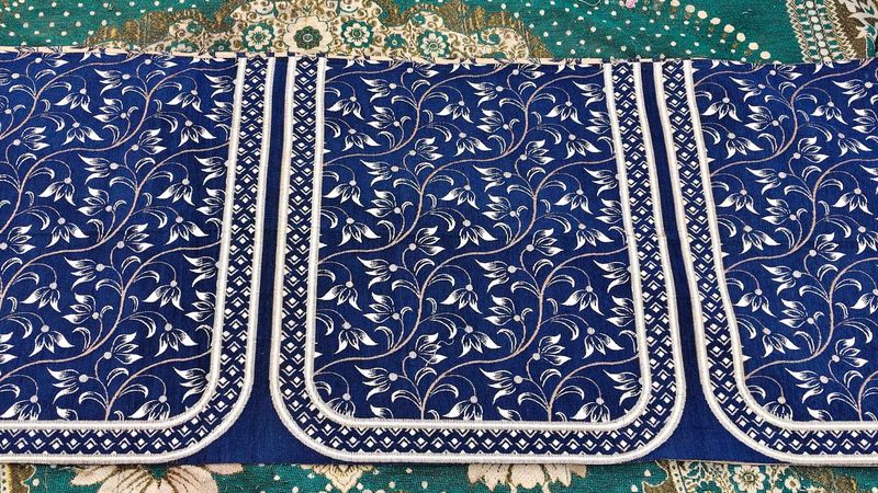 Blue Floral Sofa Cover