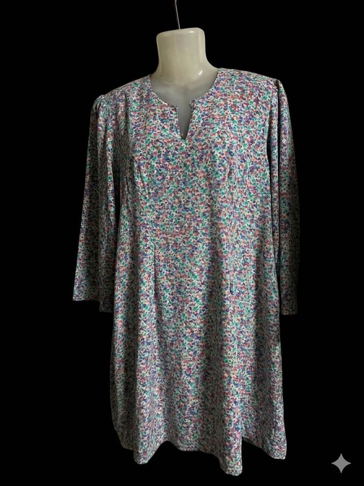 Charming Floral Print Dress
