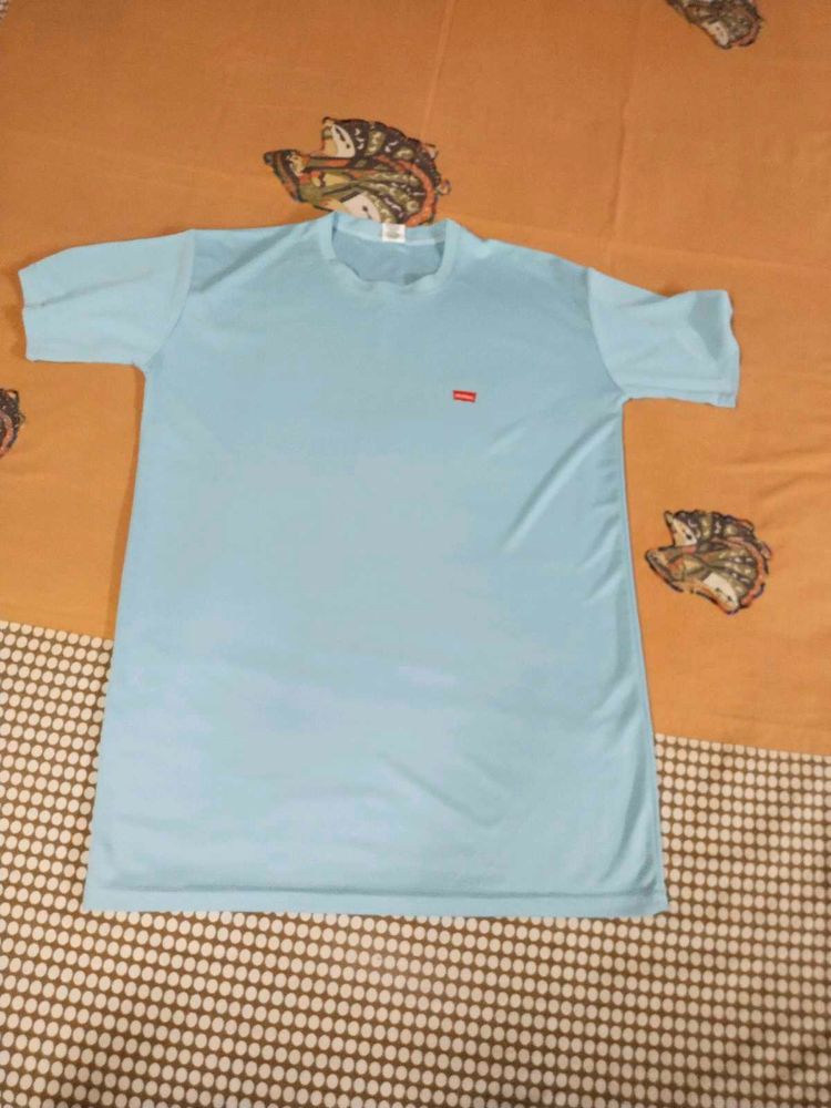 Light Blue Supreme Box Logo Tee