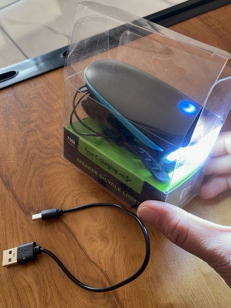 Bicycle Horn with Light - Type C Charging