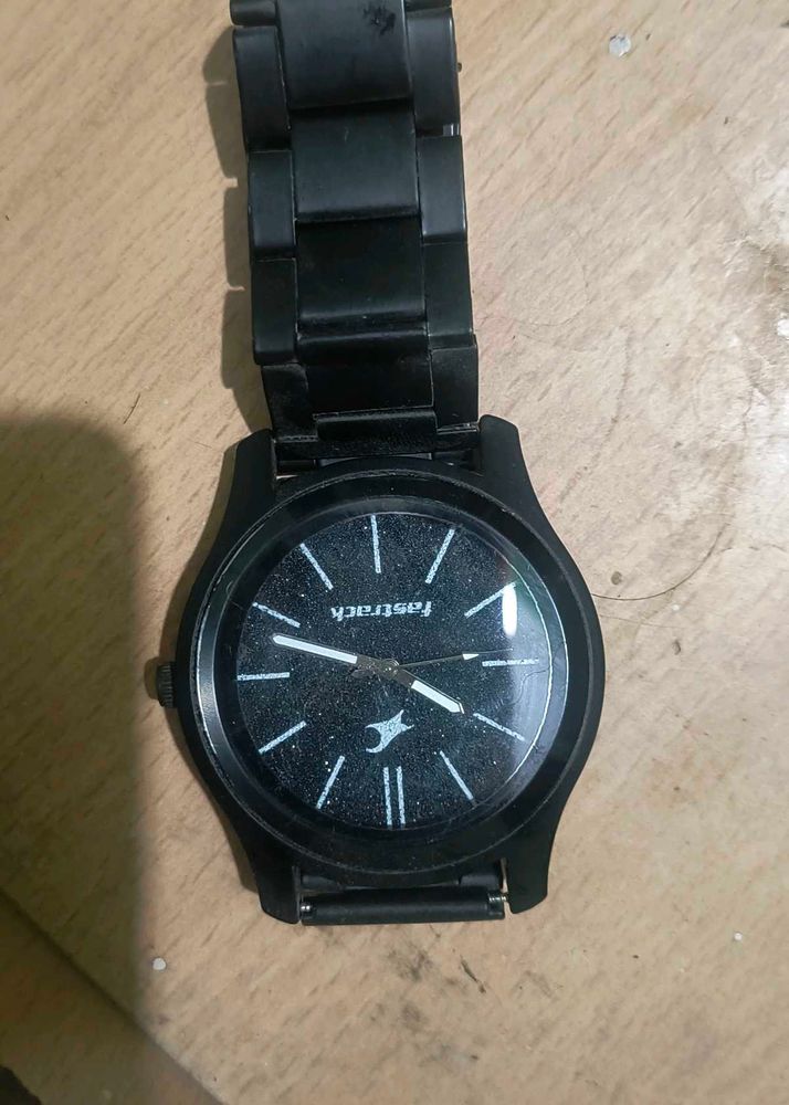 Fastrack Black Metal Watch