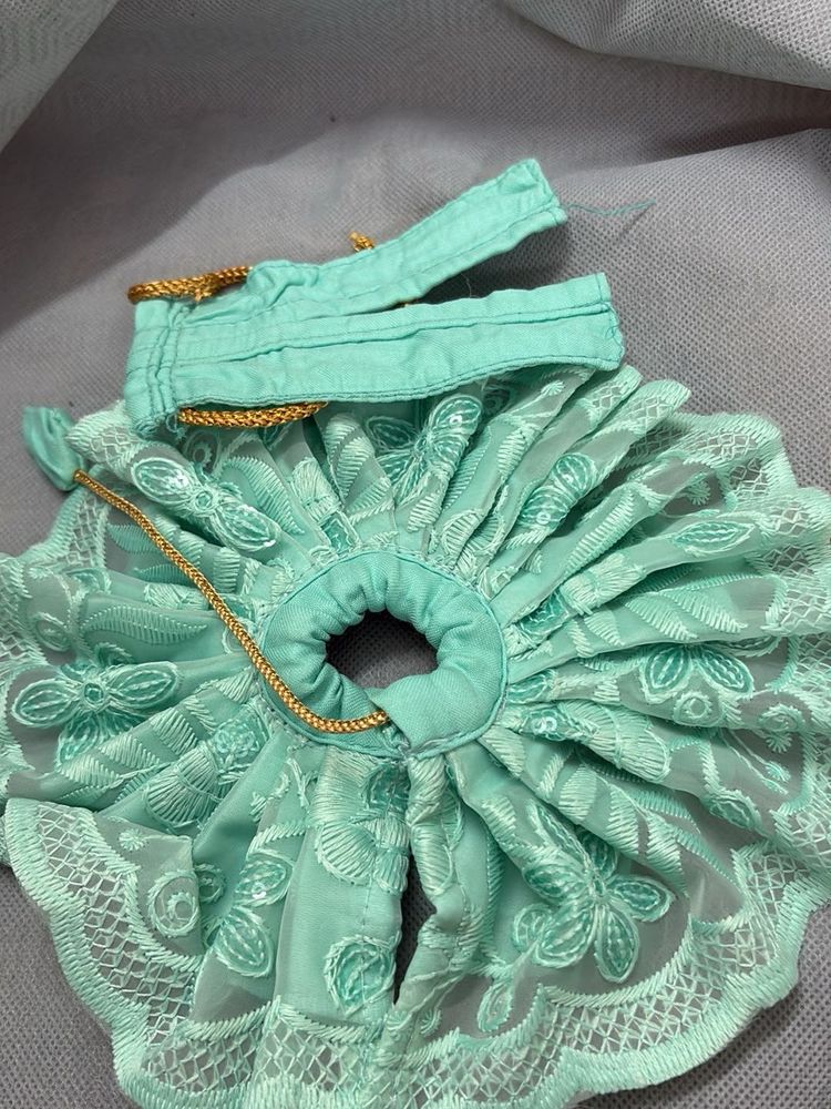 Beautiful Mint Green ladoo gopal dress
