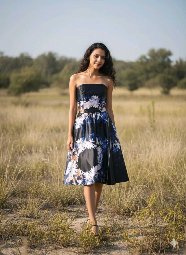 Floral Print Midi Dress