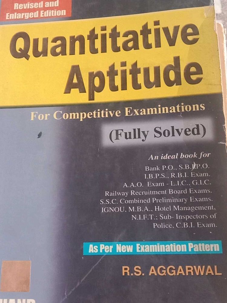 Quantitative Aptitude For Competitive Examinations