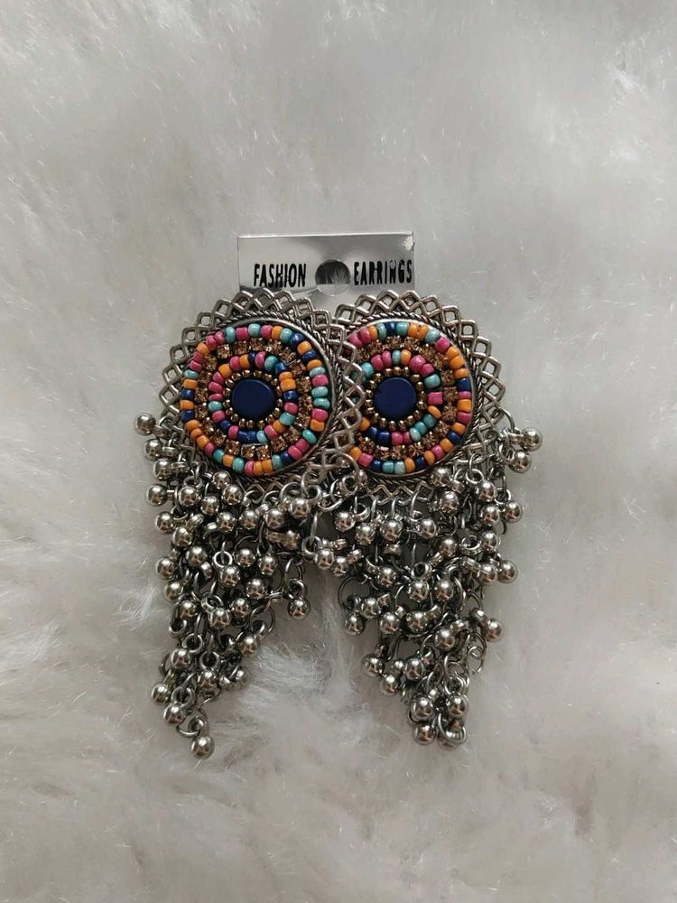 Boho Beaded Dangle Earrings