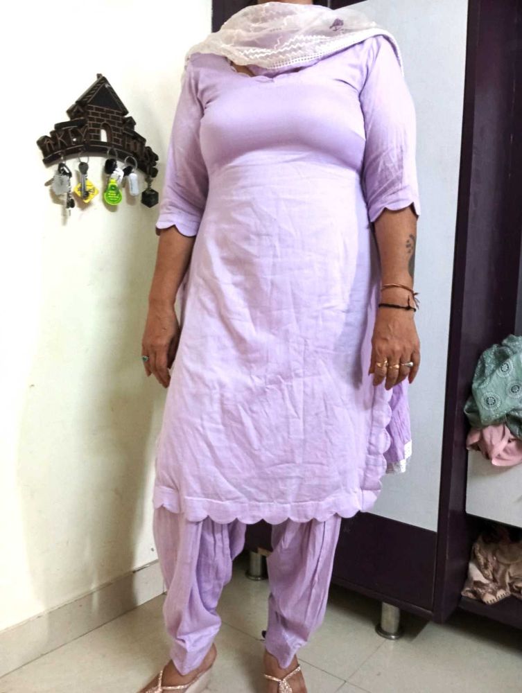 Beautiful Lavender Kurta Set