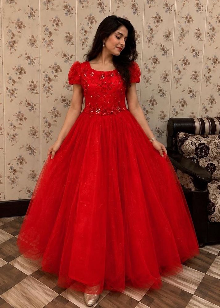 Elegant Red Ball Gown❤️✨