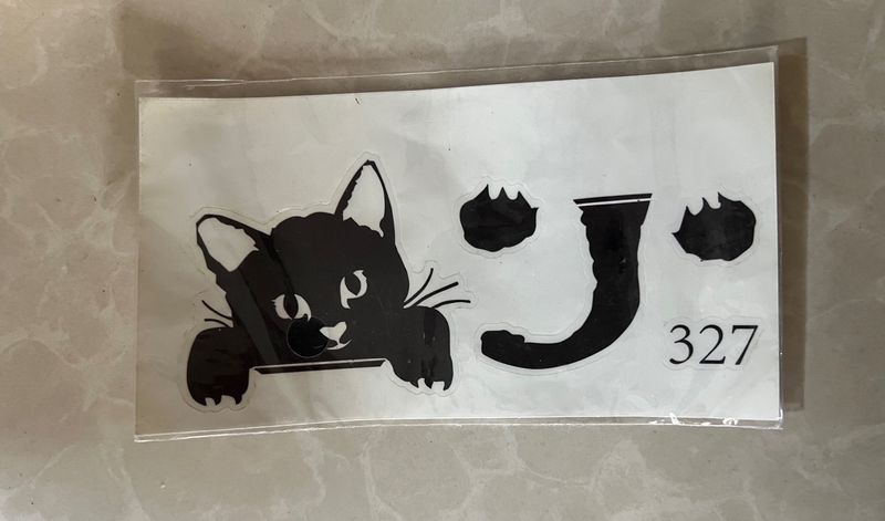 Cute Cat PVC Vinyl Decor Switch Board Wall Sticker