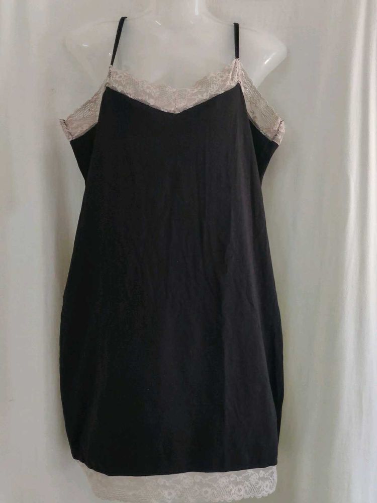 Black Lace Trim Camisole
