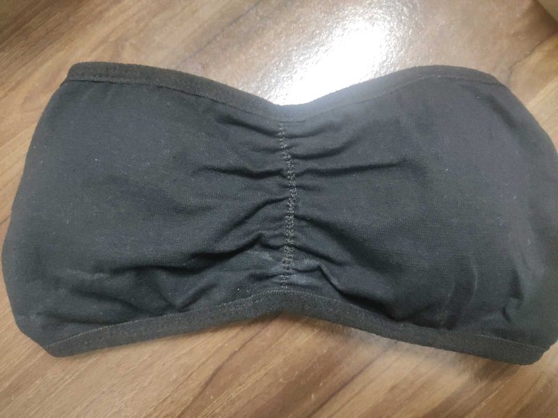 Comfortable Black Strapless Bra