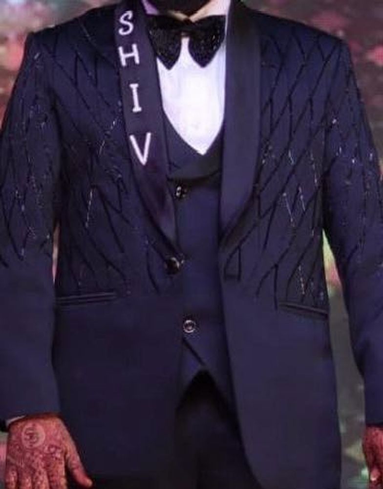 Embellished Men's blazer Set