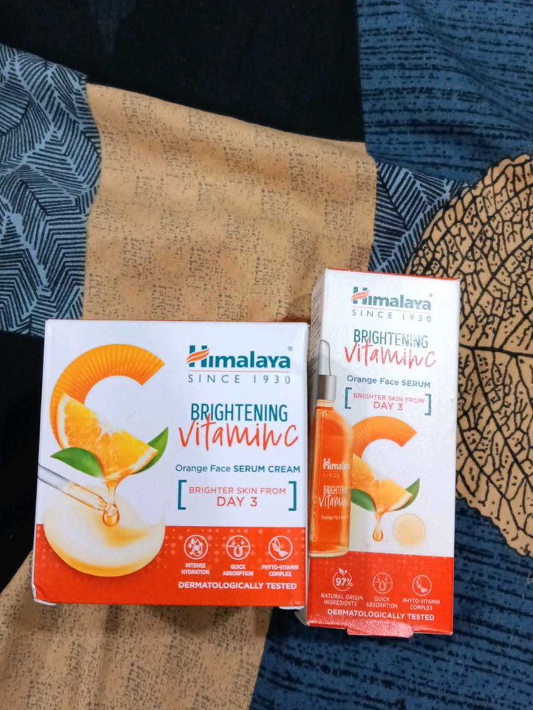 Himalaya Brightening Vitamin C Face Serum &amp; Cream
